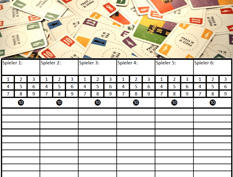 Phase 10 Wertungsblatt Kostenlos Downloaden